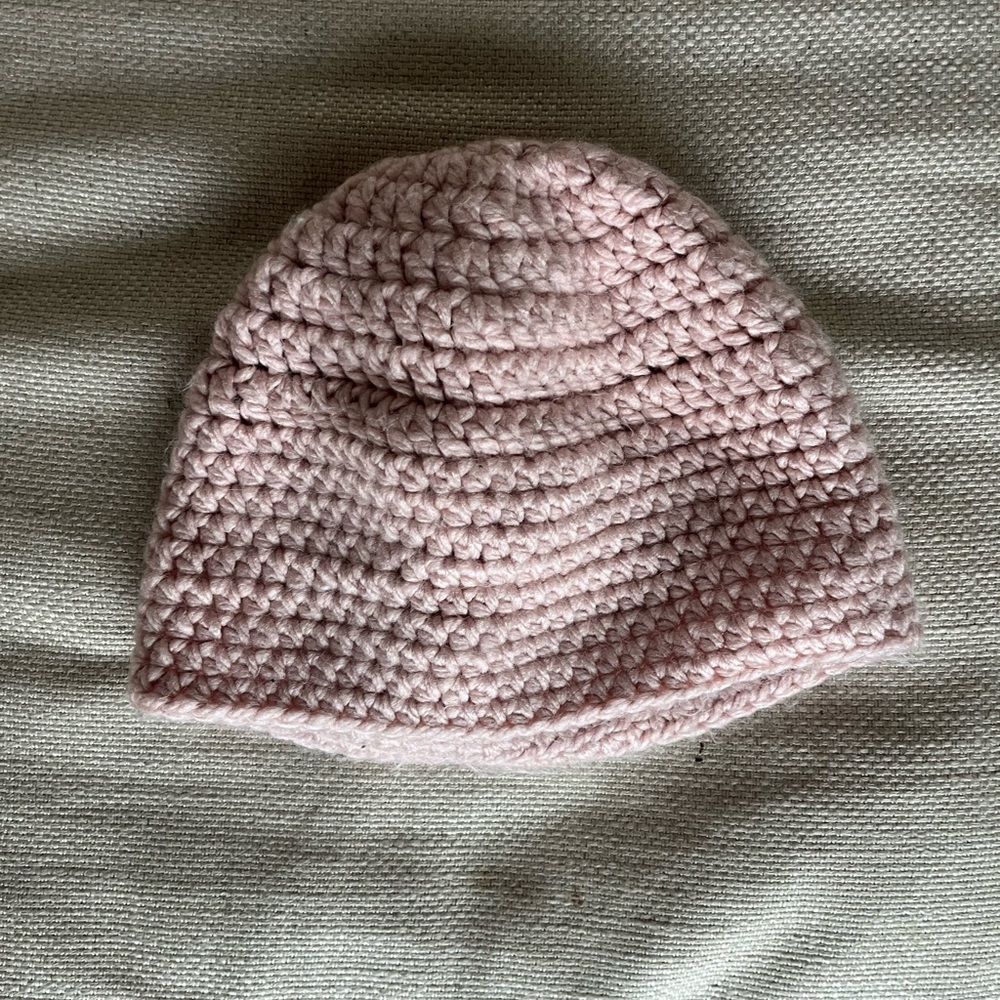 Pink Crocheted Beanie